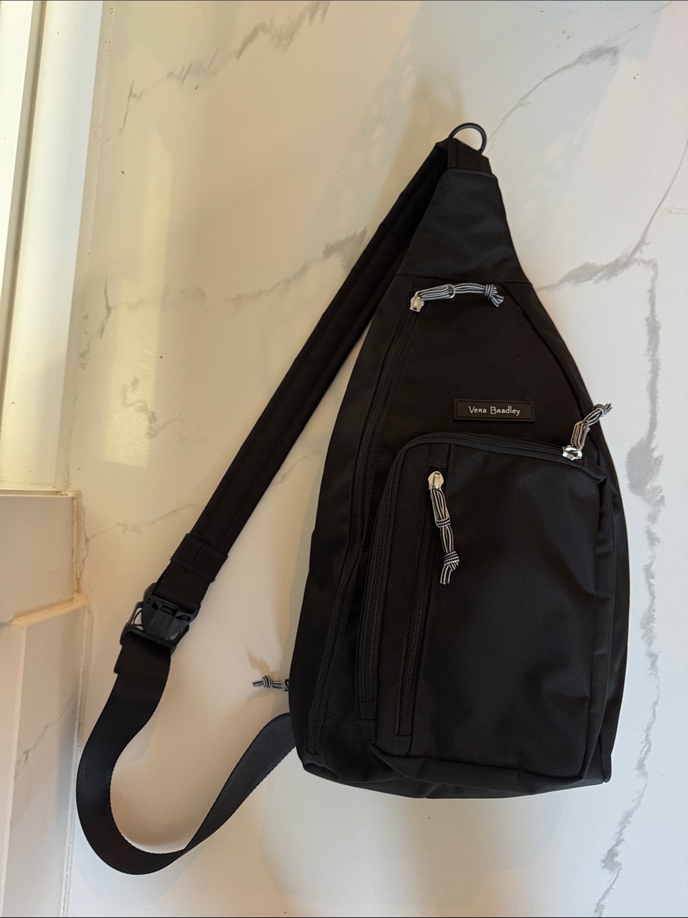 NWOT Vera Bradley One Shoulder Backpack - Black